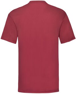 Fruit of the Loom Unisex adult waardevol t-shirt Rood