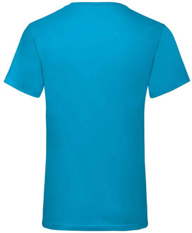 Fruit of the Loom Unisex adult waardevol v hals t-shirt Blauw