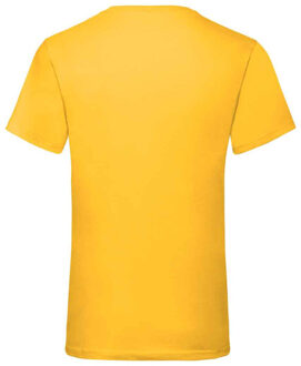 Fruit of the Loom Unisex adult waardevol v hals t-shirt Geel - XXXL