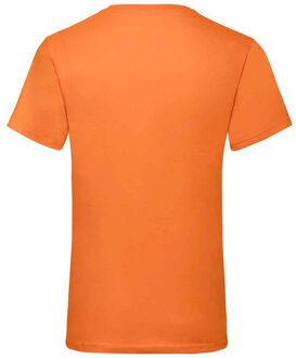 Fruit of the Loom Unisex adult waardevol v hals t-shirt Oranje