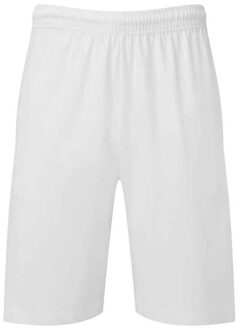 Fruit of the Loom Unisex jersey shorts voor volwassenen Wit