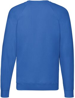 Fruit of the Loom Unisex lichtgewicht raglan sweatshirt voor volwassenen Blauw