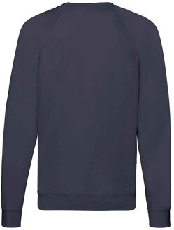 Fruit of the Loom Unisex Lichtgewicht Raglan Sweatshirt voor volwassenen (Deep Navy) Blauw - 2XL