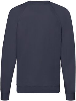 Fruit of the Loom Unisex Lichtgewicht Raglan Sweatshirt voor volwassenen (Deep Navy) Blauw