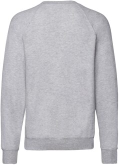 Fruit of the Loom Unisex lichtgewicht raglan sweatshirt voor volwassenen Grijs