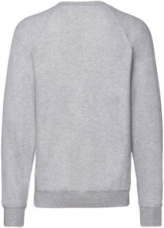 Fruit of the Loom Unisex Lichtgewicht Raglan Sweatshirt voor volwassenen (Heide Grijs) - maat M