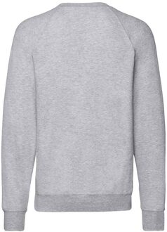 Fruit of the Loom Unisex Lichtgewicht Raglan Sweatshirt voor volwassenen (Heide Grijs)