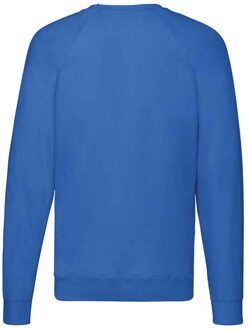 Fruit of the Loom Unisex Lichtgewicht Raglan Sweatshirt voor volwassenen (Koningsblauw) - maat S