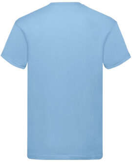 Fruit of the Loom Unisex origineel katoenen t-shirt voor volwassenen Blauw - XXXL