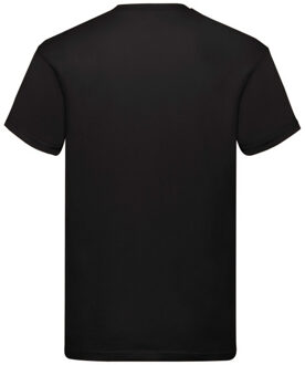 Fruit of the Loom Unisex origineel katoenen t-shirt voor volwassenen - maat 4XL Zwart