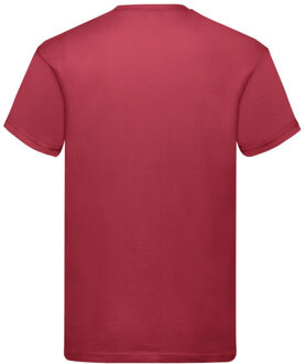 Fruit of the Loom Unisex origineel katoenen t-shirt voor volwassenen - maat XXXL Rood