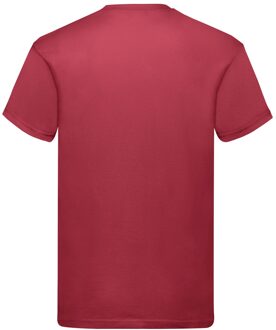 Fruit of the Loom Unisex origineel katoenen t-shirt voor volwassenen Rood