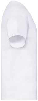 Fruit of the Loom Unisex origineel v hals t-shirt voor volwassenen Wit - M