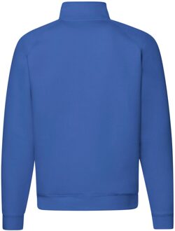 Fruit of the Loom Unisex premium sweatshirt met kwart ritssluiting voor volwassenen Blauw