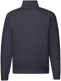 Fruit of the Loom Unisex premium sweatshirt met kwart ritssluiting voor volwassenen Blauw