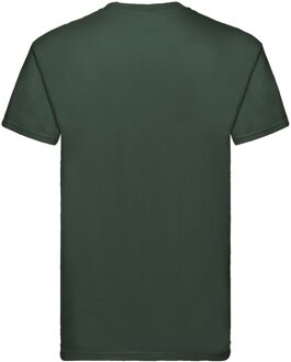 Fruit of the Loom Unisex Super Premium Effen T-shirt voor volwassenen (Fles) - maat M Groen