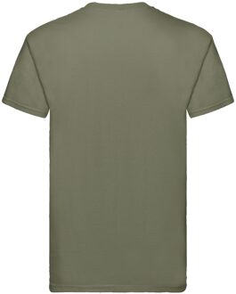 Fruit of the Loom Unisex Super Premium Effen T-shirt voor volwassenen (Klassieke Olijf) Groen - M