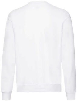 Fruit of the Loom Unisex Sweatshirt met Klassieke Schouder (Wit) - maat S