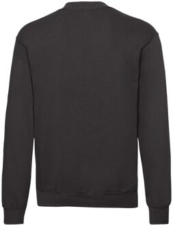 Fruit of the Loom Unisex Sweatshirt met Klassieke Schouder (Zwart) - 5XL