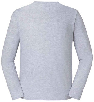 Fruit of the Loom Unisex volwassen Iconic 195 Premium T-shirt met lange mouwen (Heide Grijs) - maat XL
