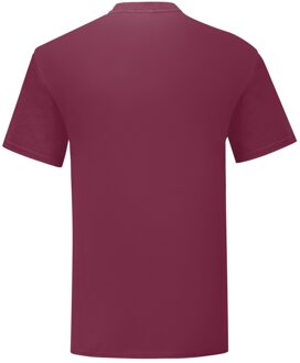 Fruit of the Loom Unisex volwassen iconisch t-shirt Bourgogne