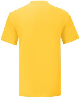 Fruit of the Loom Unisex volwassen iconisch t-shirt Geel