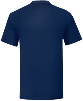 Fruit of the Loom Unisex volwassen iconisch t-shirt Navy