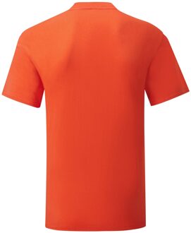Fruit of the Loom Unisex volwassen iconisch t-shirt Oranje