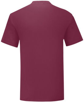 Fruit of the Loom Unisex volwassen iconisch t-shirt Rood - XXXL