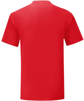 Fruit of the Loom Unisex volwassen iconisch t-shirt Rood - XXXL