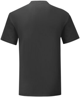 Fruit of the Loom Unisex volwassen iconisch t-shirt Zwart - XXXL