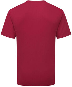 Fruit of the Loom Unisex Volwassene 100% Katoenen T-Shirt (Cranberry) Bessenrood