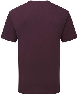 Fruit of the Loom Unisex Volwassenen 100% Katoenen T-Shirt (Donker Pruim) - maat 3XL Paars