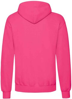 Fruit of the Loom Unisex Volwassenen Klassiek Sweatshirt met capuchon (Fuchsia)