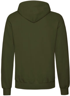 Fruit of the Loom Unisex Volwassenen Klassiek Sweatshirt met capuchon (Klassieke Olijf) Groen - 2XL