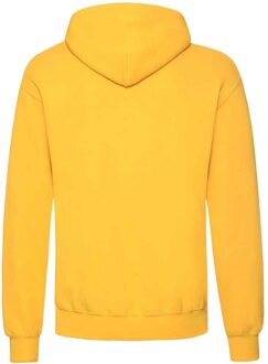 Fruit of the Loom Unisex Volwassenen Klassiek Sweatshirt met capuchon (Zonnebloem) - maat XL Geel