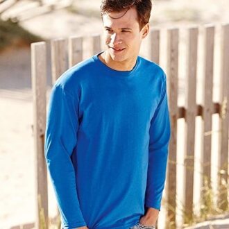 Fruit of the Loom Valueweight Long Sleeve T Rood,Zwart,Grijs,Wit,Blauw - Small,Medium,Large,X-Large,XX-Large,3XL,4XL,5XL