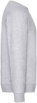 Fruit of the Loom Volwassenen Unisex Klassiek Raglan Sweatshirt (Heide Grijs) - 3XL