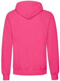 Fruit of the Loom Volwassenen Unisex klassiek sweatshirt met capuchon (Fuchsia)