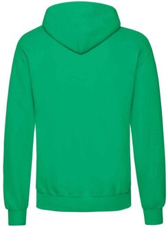 Fruit of the Loom Volwassenen Unisex klassiek sweatshirt met capuchon (Kelly Groen) - maat