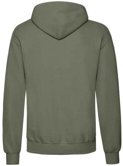 Fruit of the Loom Volwassenen Unisex klassiek sweatshirt met capuchon (Klassieke Olijf) - maat 2XL Groen