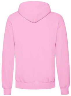 Fruit of the Loom Volwassenen Unisex klassiek sweatshirt met capuchon (Lichtroze) - maat XL