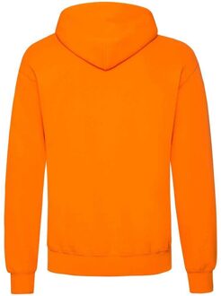 Fruit of the Loom Volwassenen Unisex klassiek sweatshirt met capuchon (Oranje) - maat M