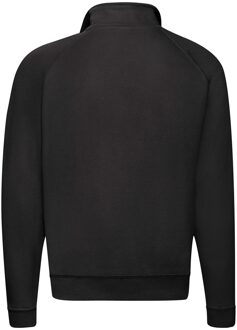 Fruit of the Loom Volwassenen Unisex klassiek sweatshirt met ritssluiting (Zwart)