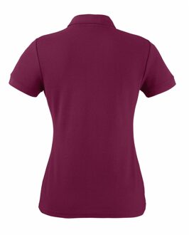 Fruit of the Loom Vrouwen Dames-Fit 65/35 Poloshirt Korte Mouwen (Bordeaux) - maat M Bourgogne