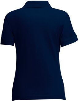 Fruit of the Loom Vrouwen Dames-Fit 65/35 Poloshirt Korte Mouwen (Donker Marine) Blauw - 2XL
