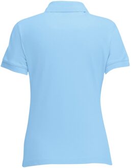 Fruit of the Loom Vrouwen Dames-Fit 65/35 Poloshirt Korte Mouwen (Hemel Blauw) - XS