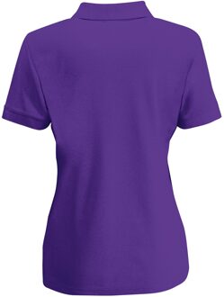 Fruit of the Loom Vrouwen Dames-Fit 65/35 Poloshirt Korte Mouwen (Paars) - S