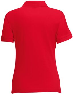 Fruit of the Loom Vrouwen Dames-Fit 65/35 Poloshirt Korte Mouwen (Rood)