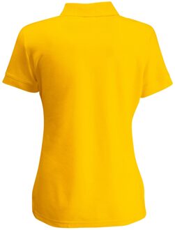 Fruit of the Loom Vrouwen Dames-Fit 65/35 Poloshirt Korte Mouwen (Zonnebloem Geel) - maat S